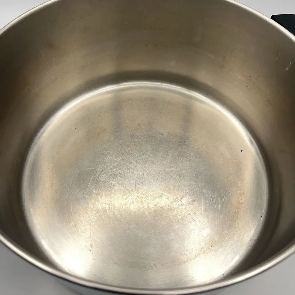 Vtg REVERE WARE 6 Qt 891 STOCK POT w/ LID Stainless w/ Copper Bottom CLINTON ILL